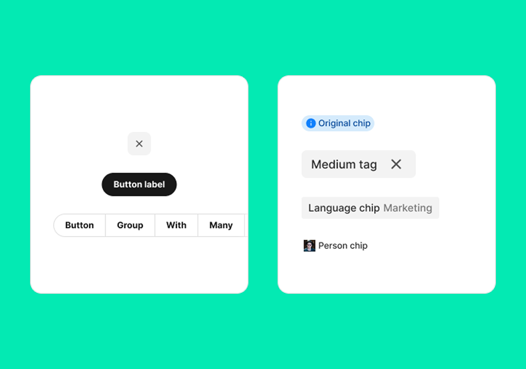 Syntax form controls — radio buttons, checkbox group, simple toggle and list-item toggle